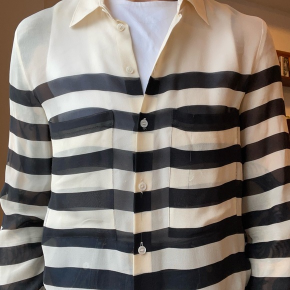 Striped silk blouse - Picture 4 of 4